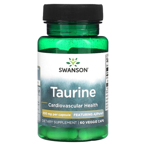 Swanson Таурин 500 мг, 60 растительных капсул