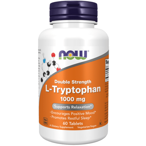 Now Foods L-Триптофан 1000 мг, 60 таблеток