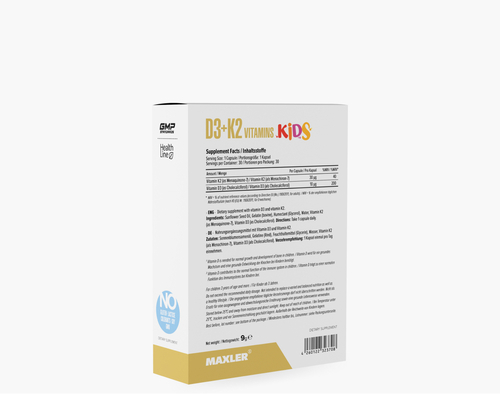 Maxler Витамин Д3 + К2, KIDS 30 капсул