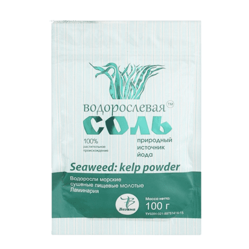 GARNEC Соль с ламинарией "Водорослевая соль", 100 гр 