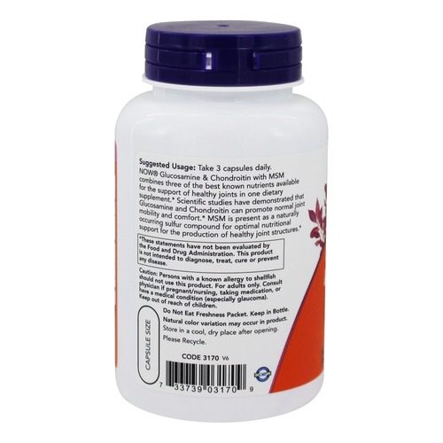 Now Foods Glucosamine & Chondroitin & MSM (90 капсул)