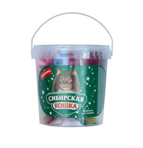Сибирская Кошка, Игрушка, Мяч с погремушкой 40 мм, 40шт в упак