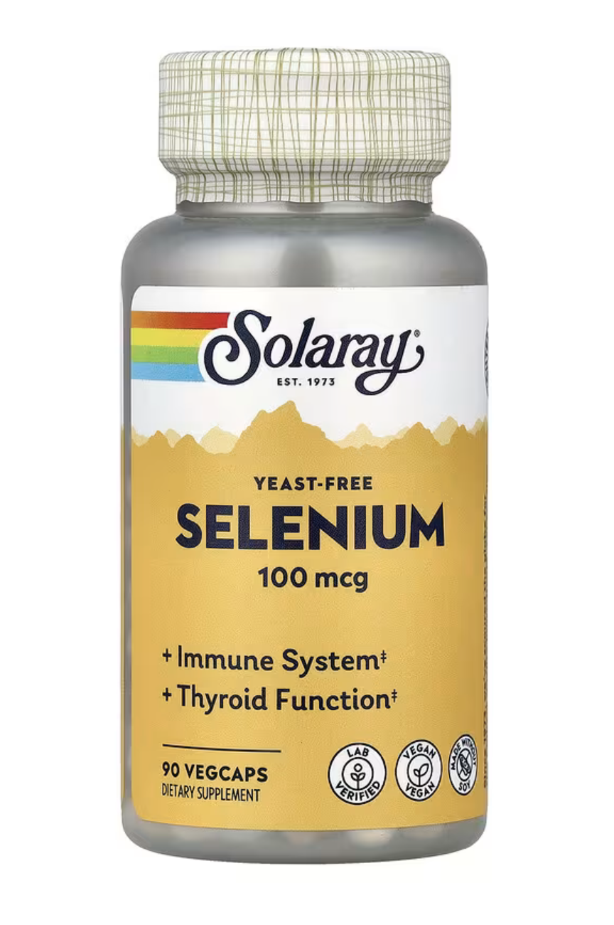 Solaray Селен, Selenium 100 мкг, 90 вег. капсул 