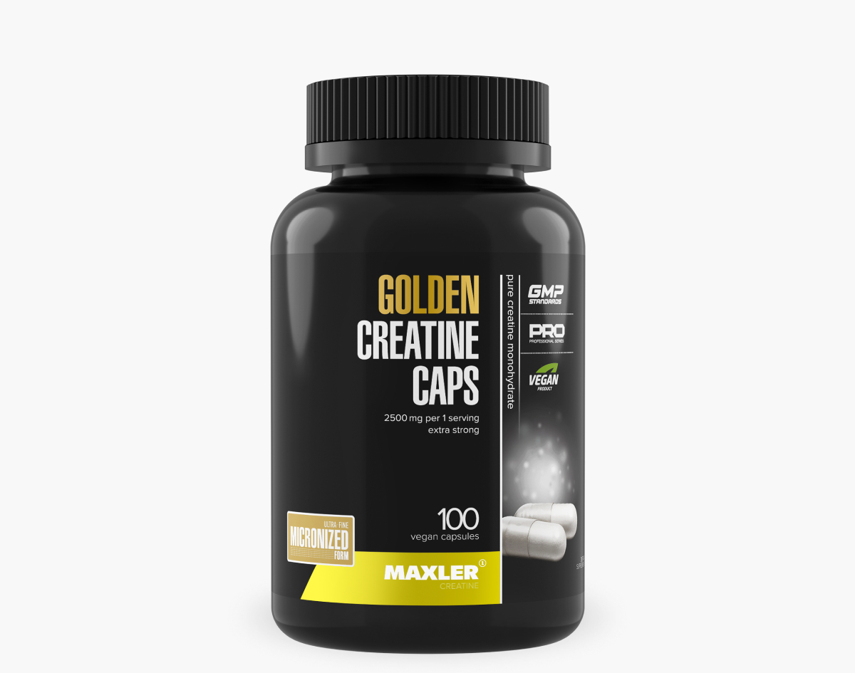 Maxler Креатин Моногидрат, 100% Golden Creatine 100 капсул