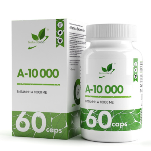 NaturalSupp Витамин А+Е 10.000 МЕ, 60 капсул