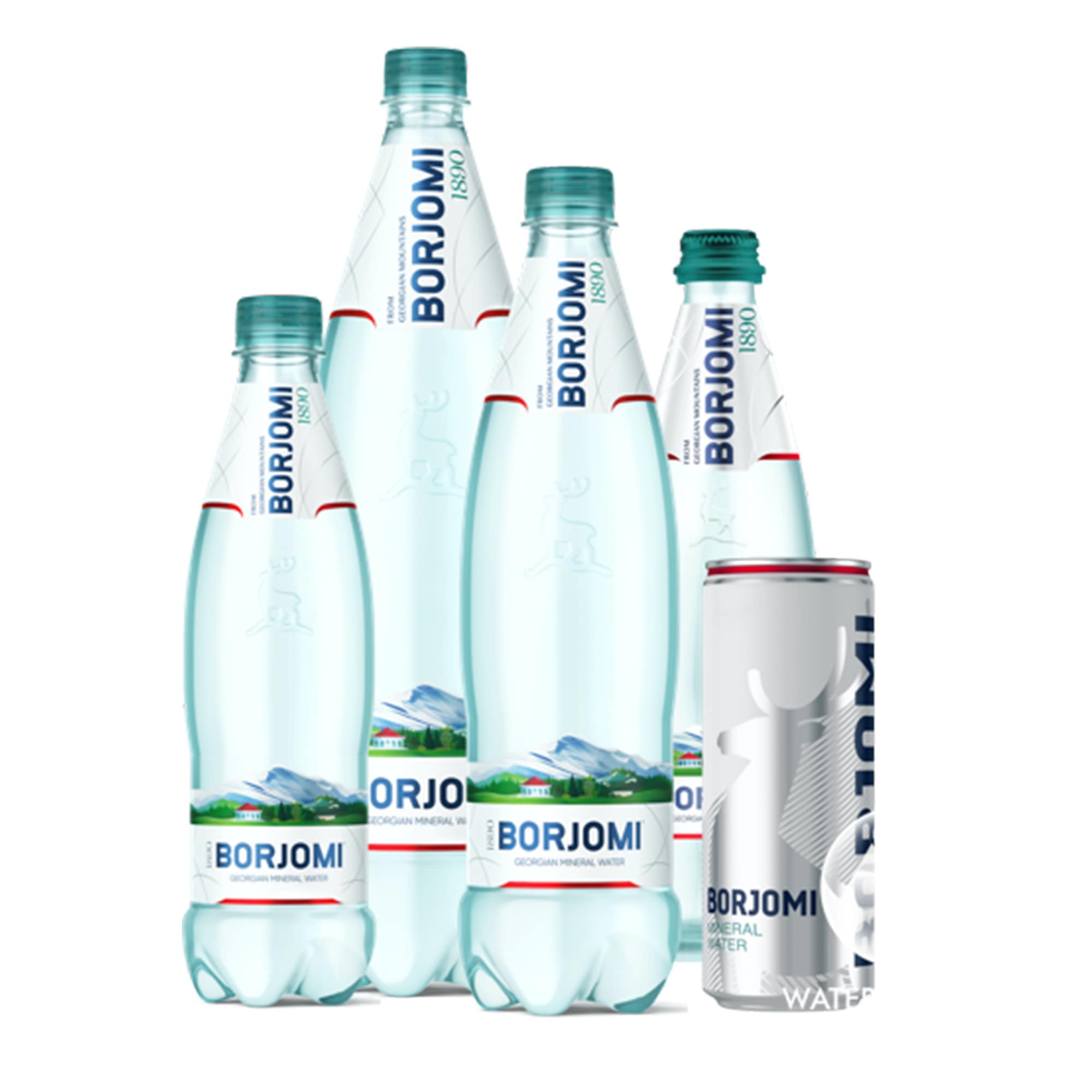 BORJOMI, Минеральная вода Боржоми в стеклянной бутылке 500 мл