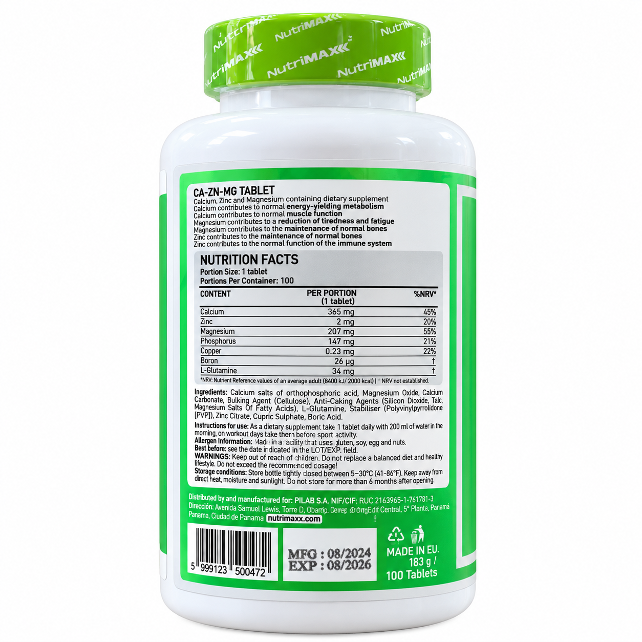 Nutrimax Кальций - Магний - Цинк 100 таб