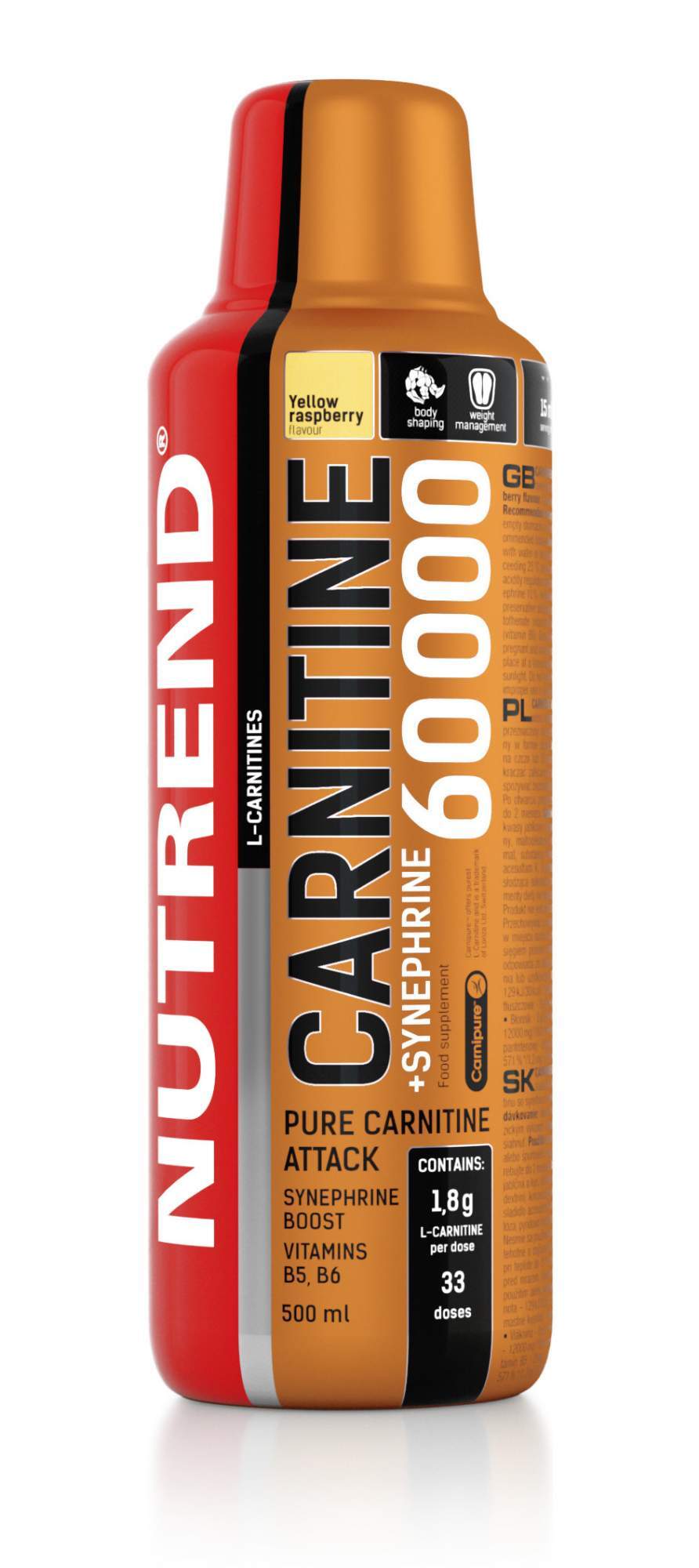 Nutrend L-Карнитин, Carnitine +Synephrine 500 ml