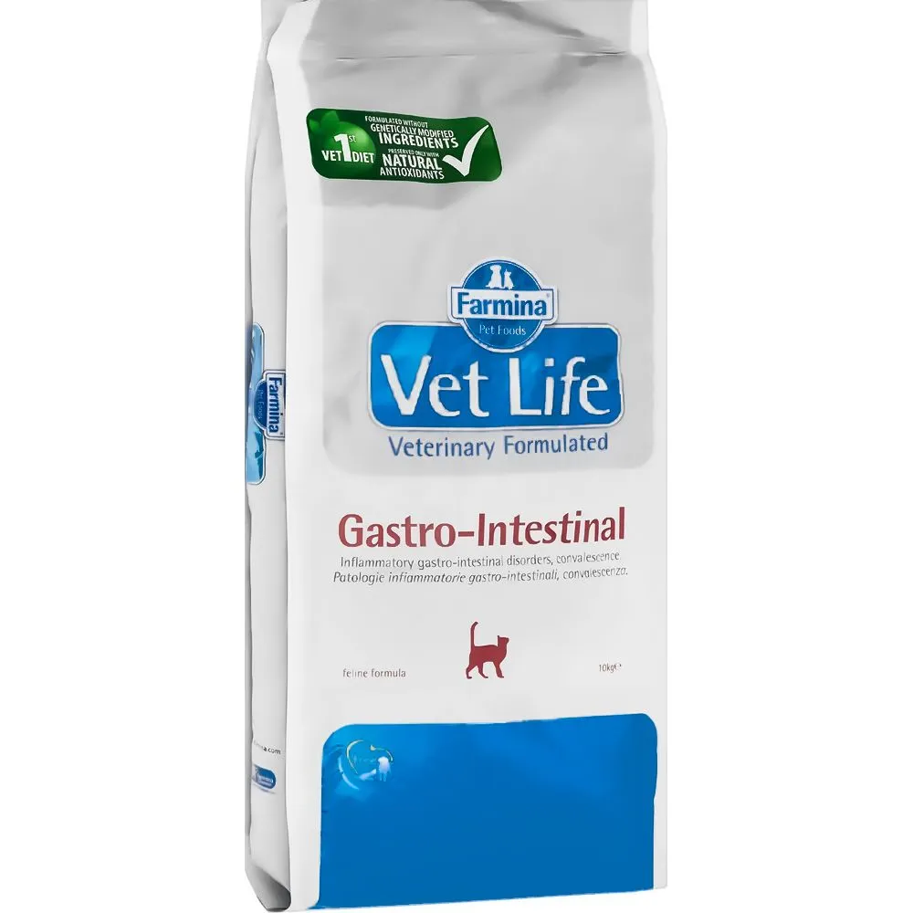Farmina, Vet Life, Сухой корм для кошек, С желудочно-кишечными заболеваниями, 10 кг