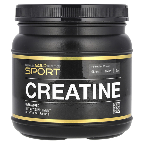 California Gold Nutrition Моногидрат креатина, без добавок Sport 454 г