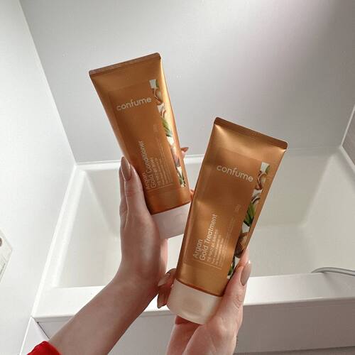 Welcos Confume Argan Gold Conditioner, Кондиционер для волос маслом арганы и золотом 200 мл