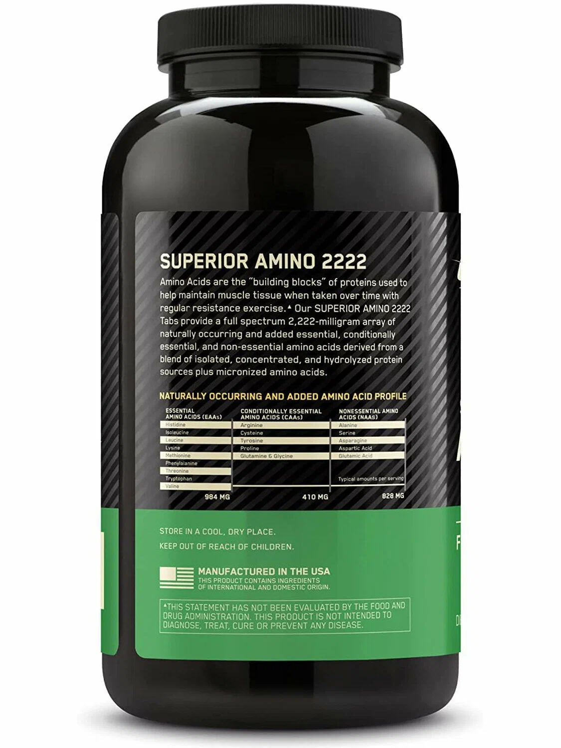 Optimum Nutrition Аминокислотный комплекс, Super Amino 2222 160 таблеток