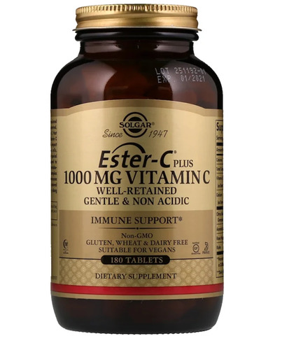Solgar Витамин C,  Ester-C 1000 мг, 180 таблеток