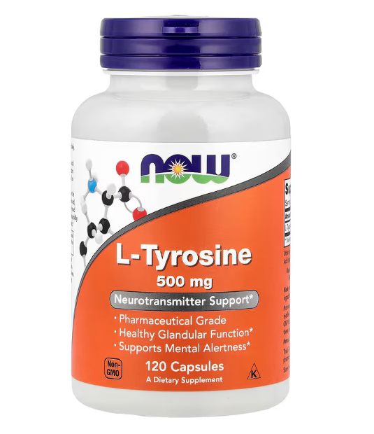 Now Foods L-Тирозин 500 мг, 120 капсул 