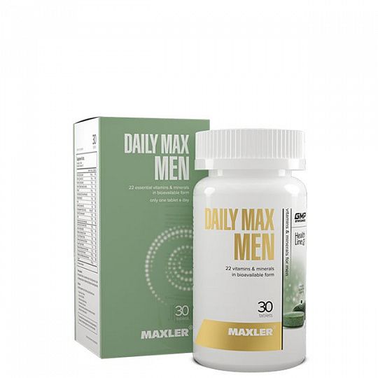 Maxler Мультивитамины для Мужчин, Daily Max Men 30 таблеток