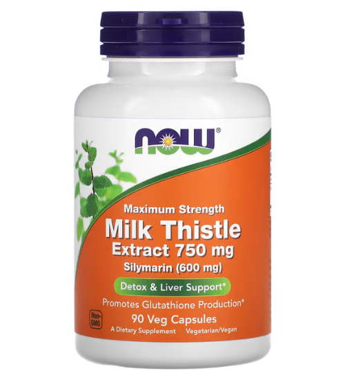 Now Foods Силимарин, Milk Thistle 750 мг, 90 капсул