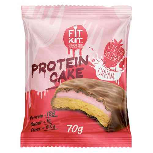 Fit Kit протеиновое печенье с высокобелковым суфле  70 гр