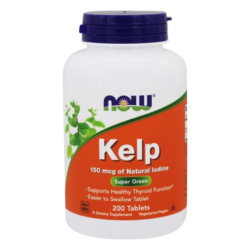 Now Foods Ламинария, Kelp 150 мкг, 200 таблеток