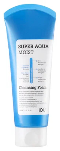Welcos IOU Super Aqua Moist Cleansing Foam, Пенка для умывания увлажн с экстрактом винограда 150 мл