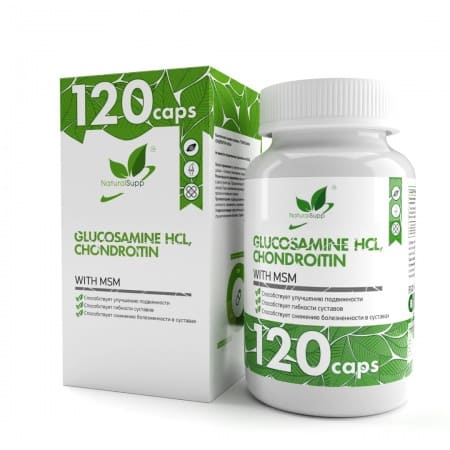 NaturalSupp Глюкозамин Хондроитин МСМ, 60 капсул
