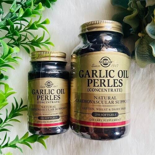Solgar Garlic Oil Perles, чесночное масло, 100 капсул 
