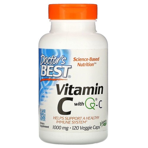 Doctors Best Витамин C + Quali-C 500 мг, 120 капсул
