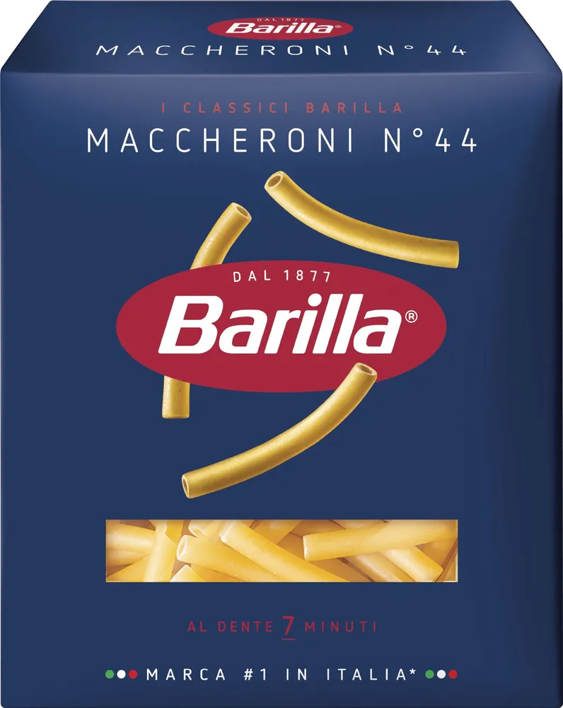 BARILLA Паста Maccheroni n. 44 (Маккерони), 450 гр