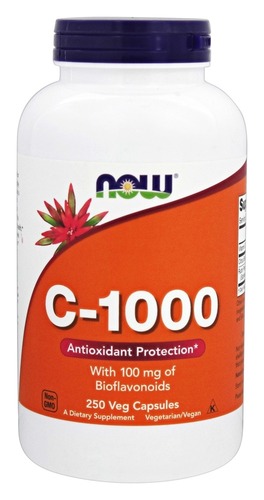 Now Foods Витамин C-1000, 250 капсул