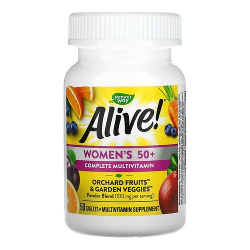Nature's Way, Alive! мультивитаминый комплекс для женщин старше 50 лет, 50 таблеток