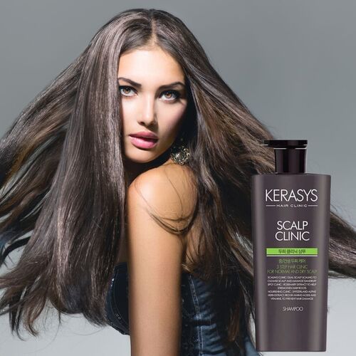 Kerasys, Шампунь Против Перхоти Для Жирной Кожи Головы, Scalp Clinic Shampoo 750 мл