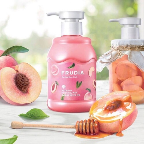 FRUDIA Гель для душа с экстрактом персика, My Orchard Peach Body Wash 350 мл