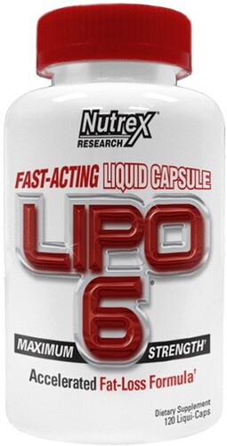 Nutrex Жиросжигатель, Lipo 6,  120 liquid капсул