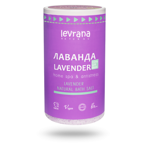 Levrana Соль для ванн с цветками и маслом лаванды 800 гр