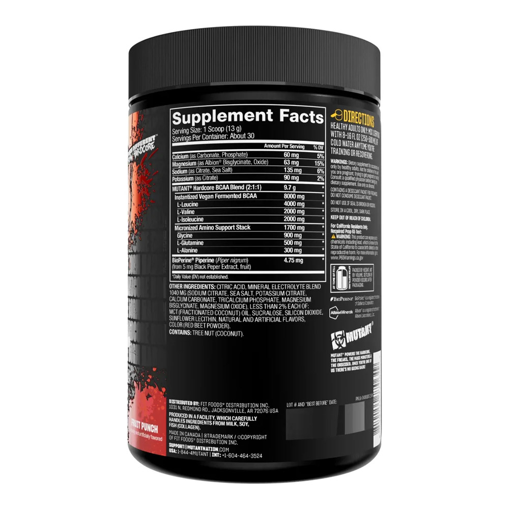 Mutant Nutrition BCAA 9.7 HARDCORE 390 гр