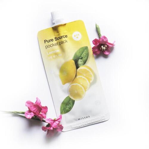 Missha Маска ночная для лица с лимоном, Pure Source Pocket Pack 10 мл