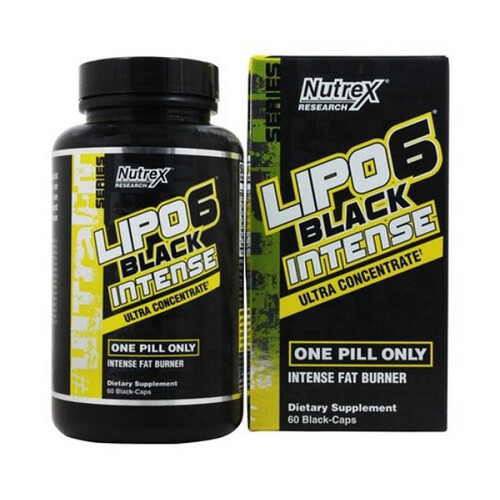 Nutrex Жиросжигатель, Lipo 6 Black Intence, Ultra Concentrate, 60 caps.