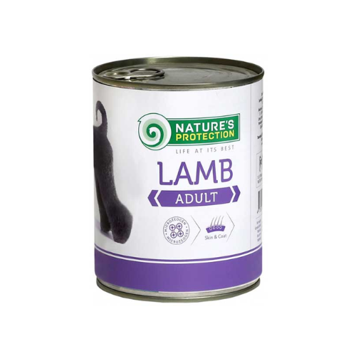 Nature's Protection, Adult, Lamb, Консервы для Взрослых Собак (Ягнёнок), 400 г 