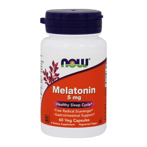 Now Foods Мелатонин, Melatonin  5 mg 60 капсул