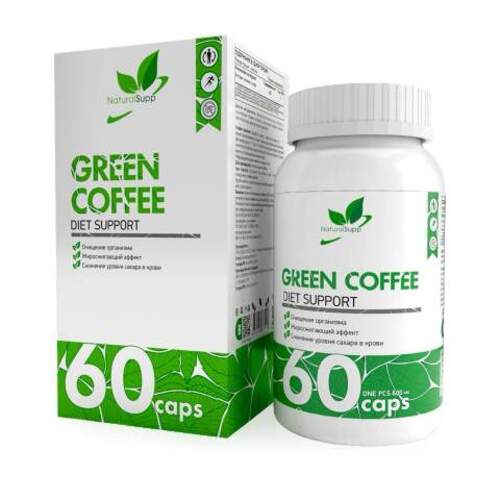 NaturalSupp Экстракт зеленого кофе, 60 капсул