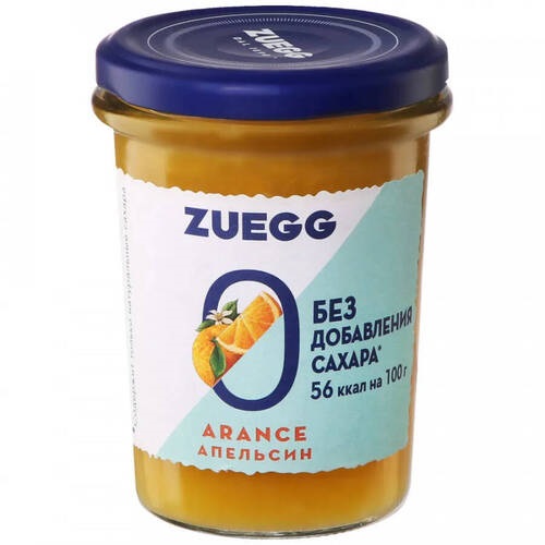 Zuegg Конфитюр без сахара Апельсин, 220 гр