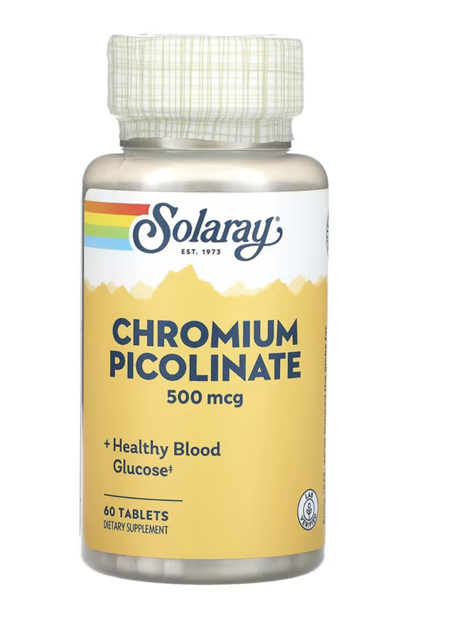 Solaray Хром Пиколинат, 500 мкг, 60 таблеток 