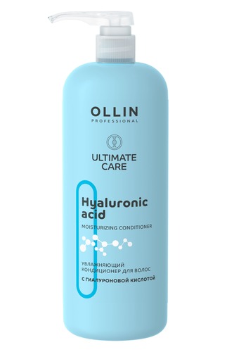 OLLIN Professional Ultimate Care Увлажняющий кондиционер для волос с гиалуроновой кислотой 1000 мл