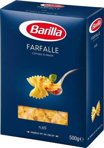BARILLA Паста Farfalle n. 65 (Фарфале 65), 400 гр