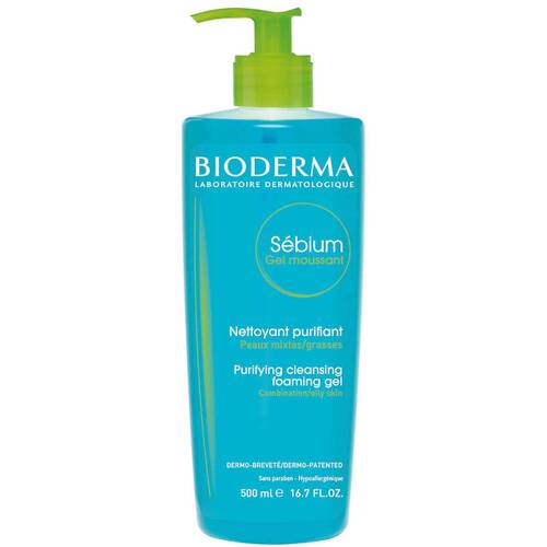 BIODERMA, Sebium гель для умывания жирной и проблемной кожи 500 мл