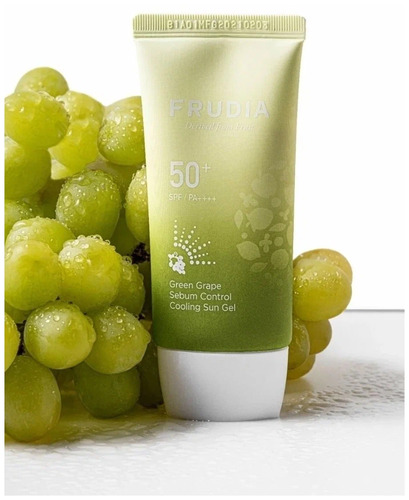 FRUDIA Солнцезащитный гель Охлаждающий SPF50+/PA+++ Green Grape Sebum Control Cooling Sun Gel 50 гр