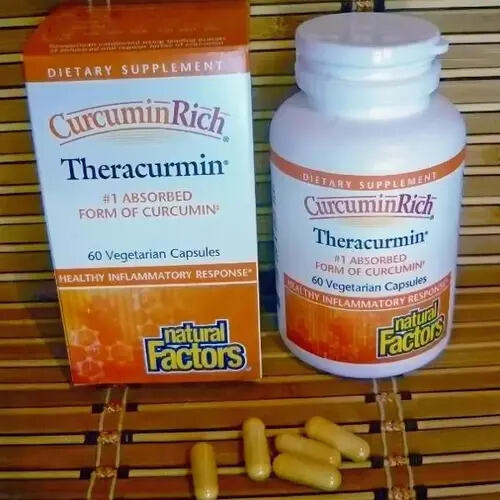 Natural Factors, CurcuminRich Theracurmin, Куркумин 30 капсул 