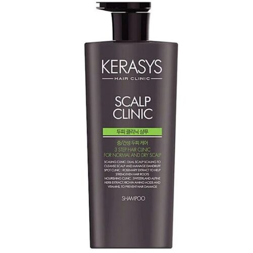 Kerasys, Шампунь Против Перхоти Для Жирной Кожи Головы, Scalp Clinic Shampoo 750 мл