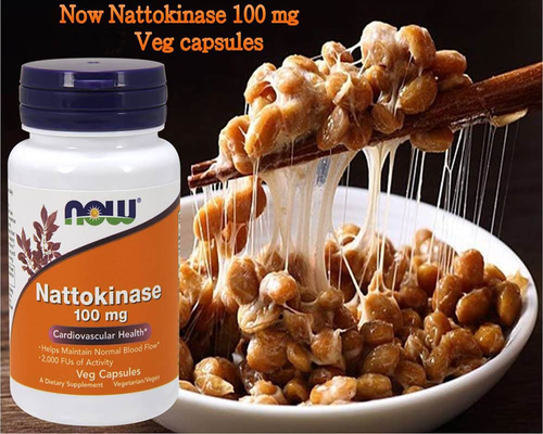 Now Foods Наттокиназа, 100 мг, 60 вегетарианских капсул