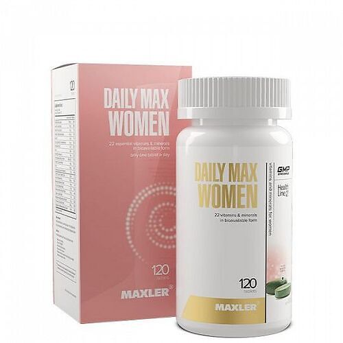 Maxler Мультивитамины для Женщин, Daily Max Women 120 таблеток