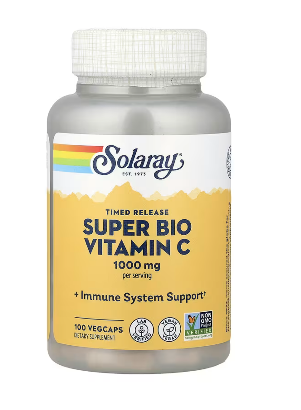 Solaray Витамин С, Super Bio 1000 мг, 100 вег. капсул 